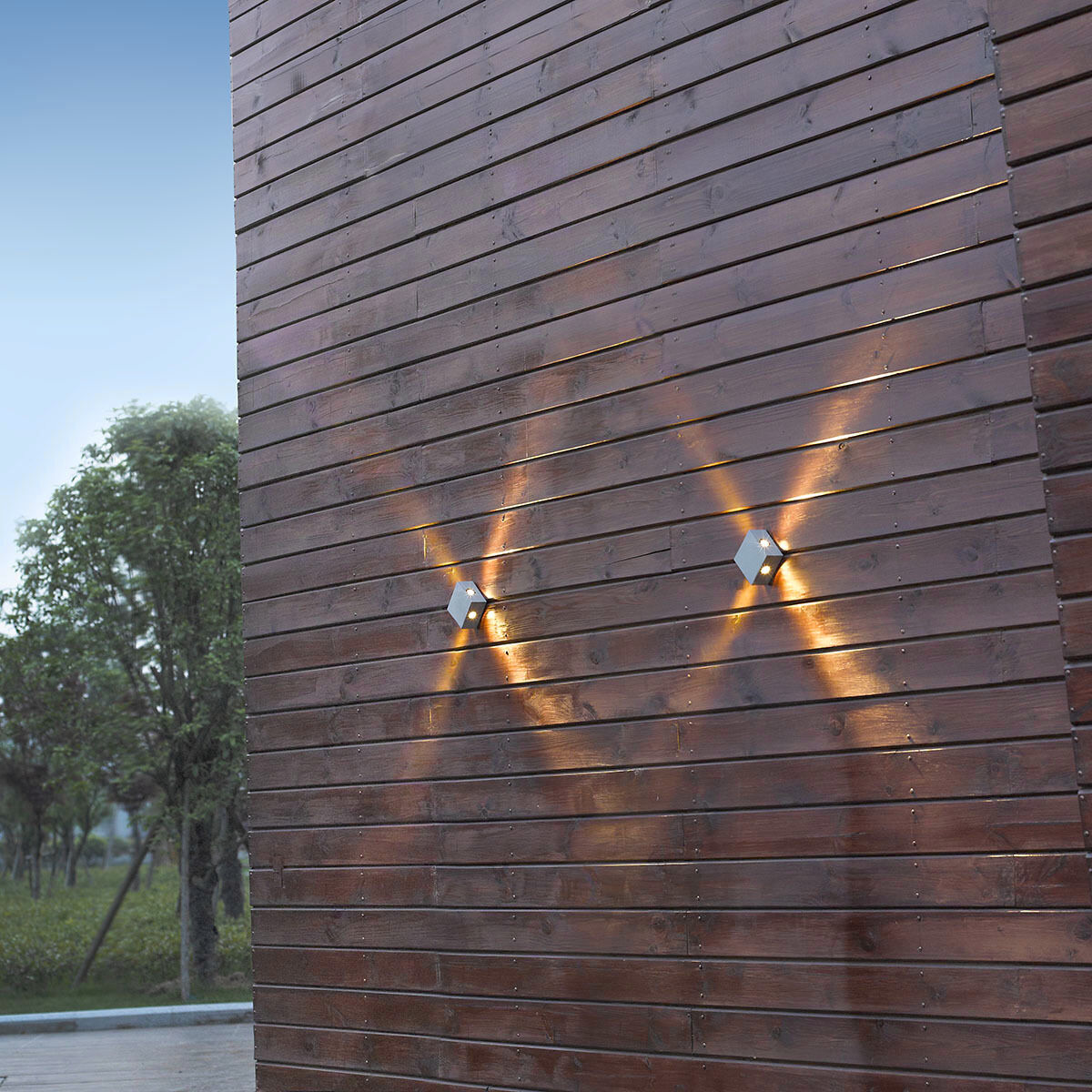 Pike LED 2 inch Graphite Grey Outdoor Wall Mount