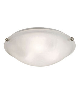 Linen Glass 3 Light 20 inch Rubbed Oil Bronze Flushmount Ceiling Light