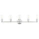 Lansdale 5 Light 34 inch Polished Chrome Vanity Sconce Wall Light