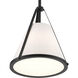 Fulton 1 Light 9.25 inch Black Mini Pendant Ceiling Light