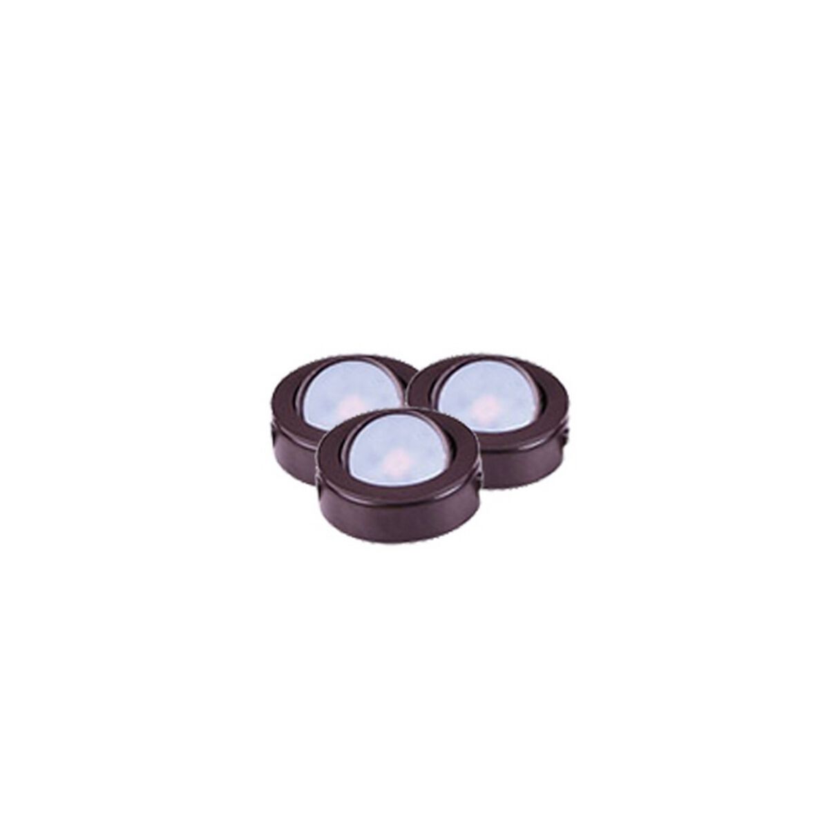 CounterMax MX-LD-AC 120 LED 2.75 inch Anodized Bronze Under Cabinet Disc