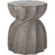 Industrial Warp 18 X 16 inch Polished Concrete Accent Table