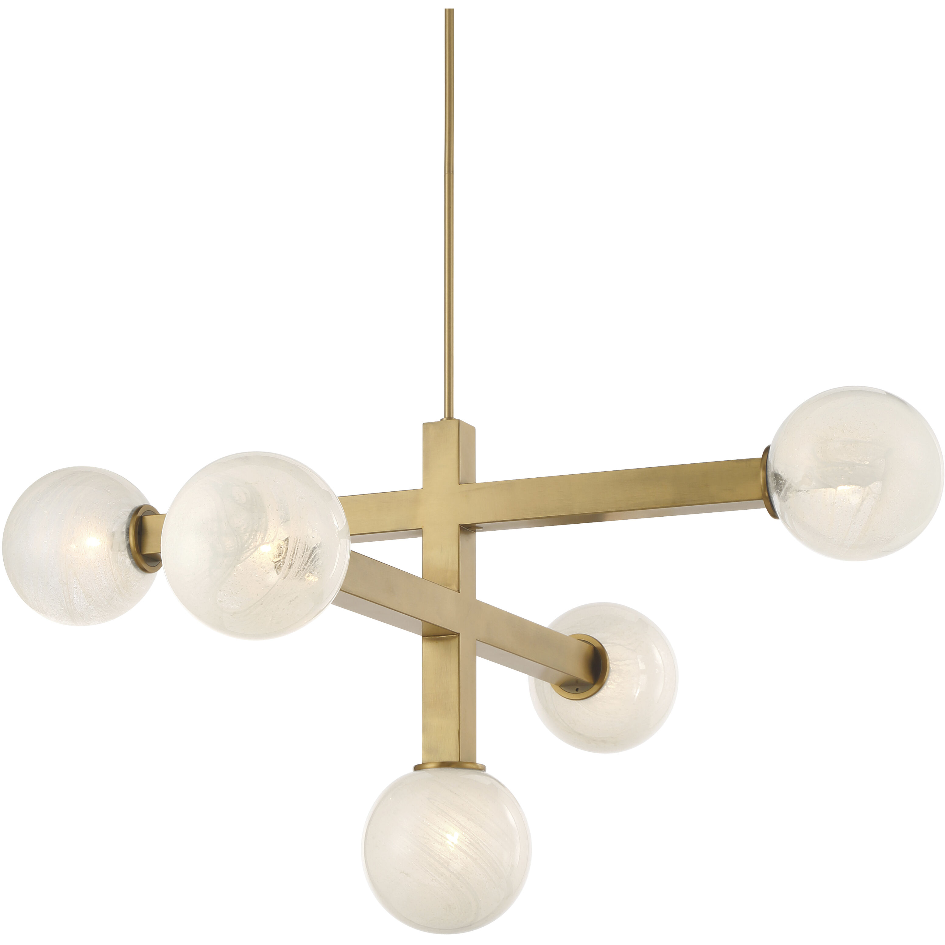 Narra 5 Light 47 inch Legacy Brass Chandelier Ceiling Light