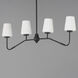Durham 4 Light 38.5 inch Black Linear Pendant Ceiling Light