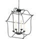 Gallery 6 Light 22 inch Royal Ebony Foyer Pendant Ceiling Light