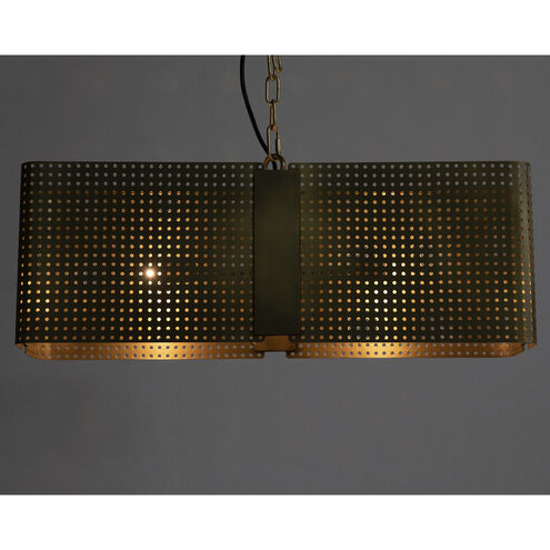 Apollo 2 Light 28 inch Antique Brass Pendant Lantern Ceiling Light, Lantern