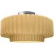 Radiance 1 Light 14.5 inch Muted Yellow and Brushed Nickel Semi Flush Ceiling Light