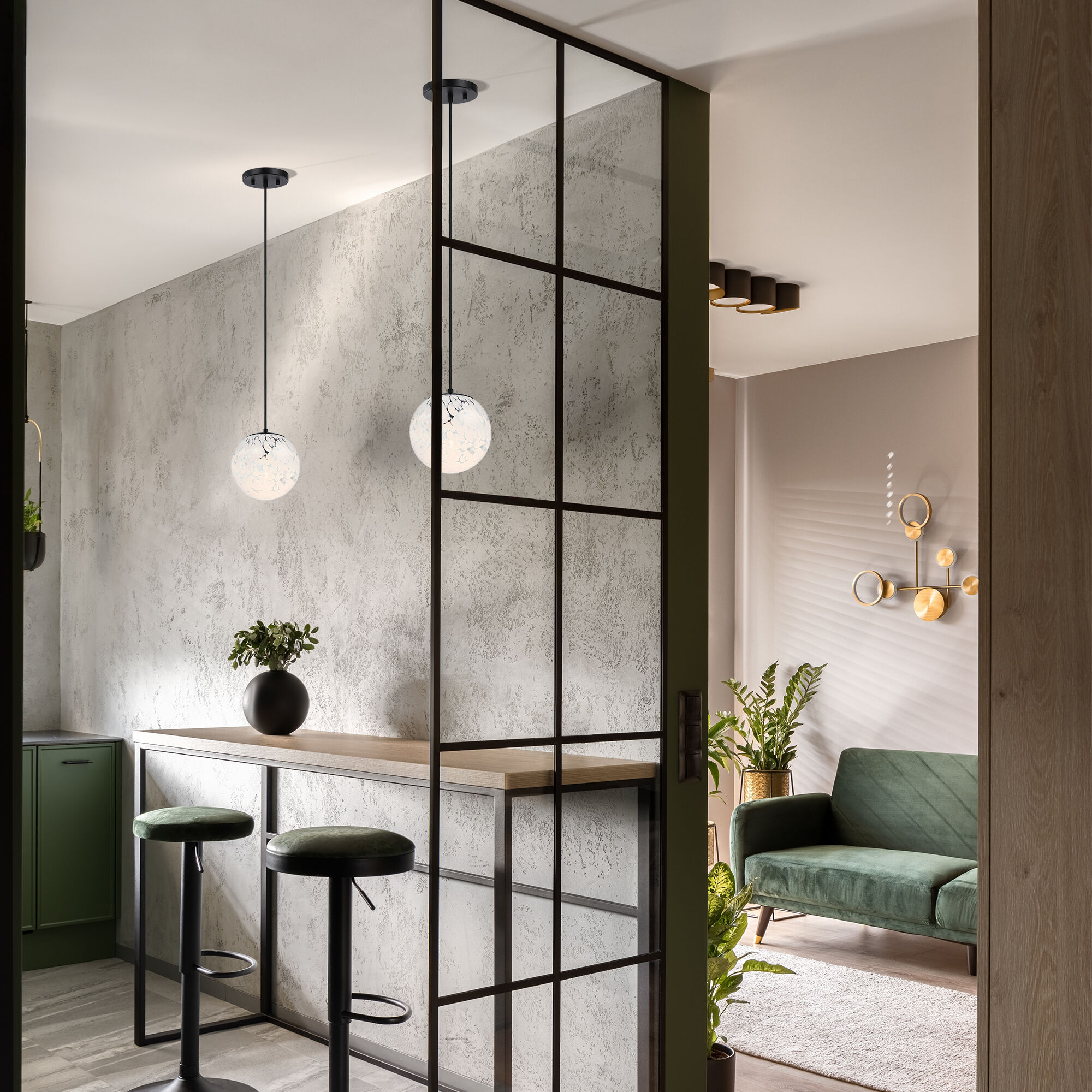 Circo LED 7 inch Matte Black Pendant Ceiling Light