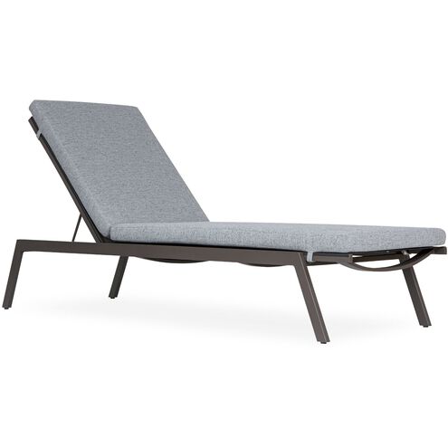 Bea 77 inch Textured Charcoal Gray Outdoor Pool Chaise Cushion