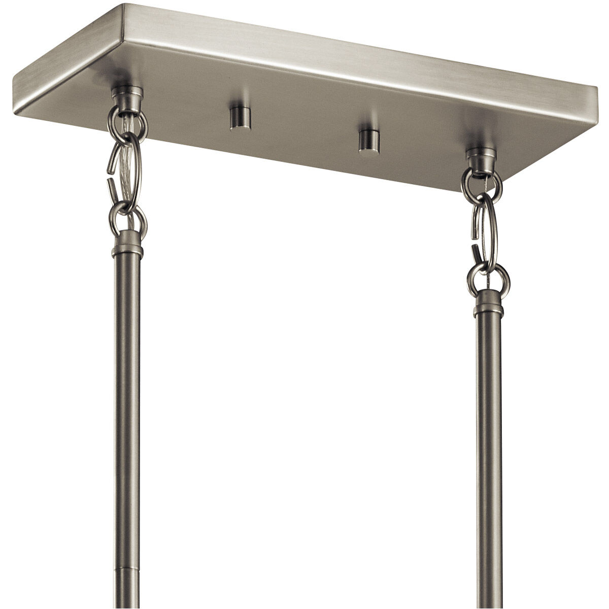 Valserrano 3 Light 5 inch Brushed Nickel Chandelier Linear Ceiling Light, Single