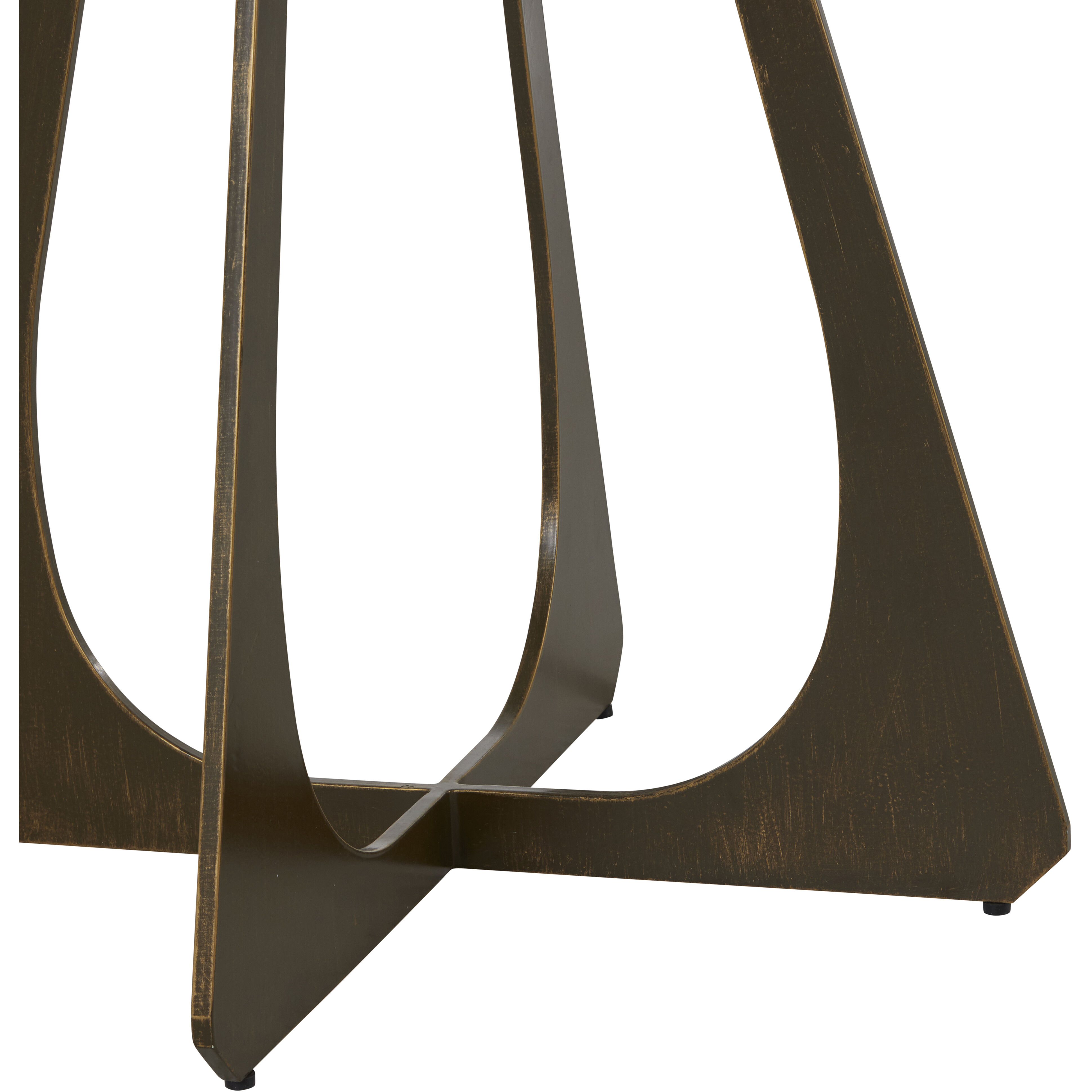 Drayton Brushed Copper and Volakas Marble Bistro Table