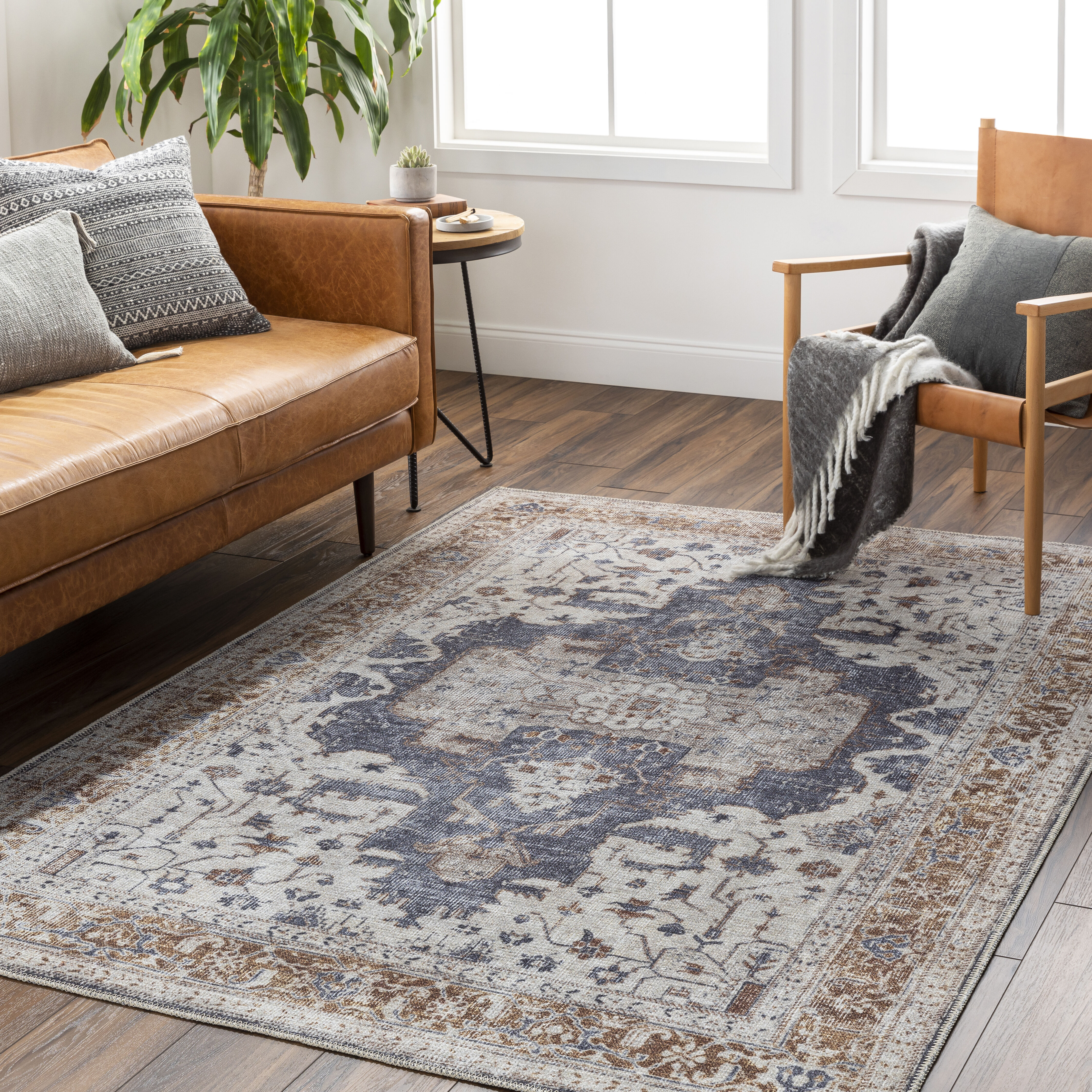 Amelie 87 X 63 inch Taupe Rug, Rectangle