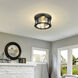 Cape Harbor 2 Light 12 inch Matte Black Flush Mount Ceiling Light