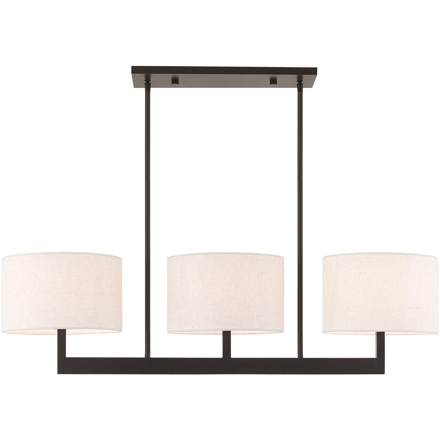 Hayworth 3 Light 42 inch Bronze Linear Chandelier Ceiling Light