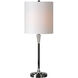 Arkitekt 11 inch 100 watt Black Chrome Table Lamp Portable Light