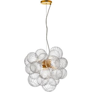 Charlize 6 Light 20 inch Aged Brass Single Drop Pendant Ceiling Light