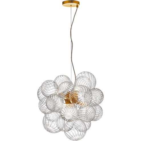 Charlize 6 Light 20 inch Aged Brass Single Drop Pendant Ceiling Light