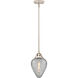 Nouveau 2 Geneseo LED 7 inch Polished Nickel Mini Pendant Ceiling Light