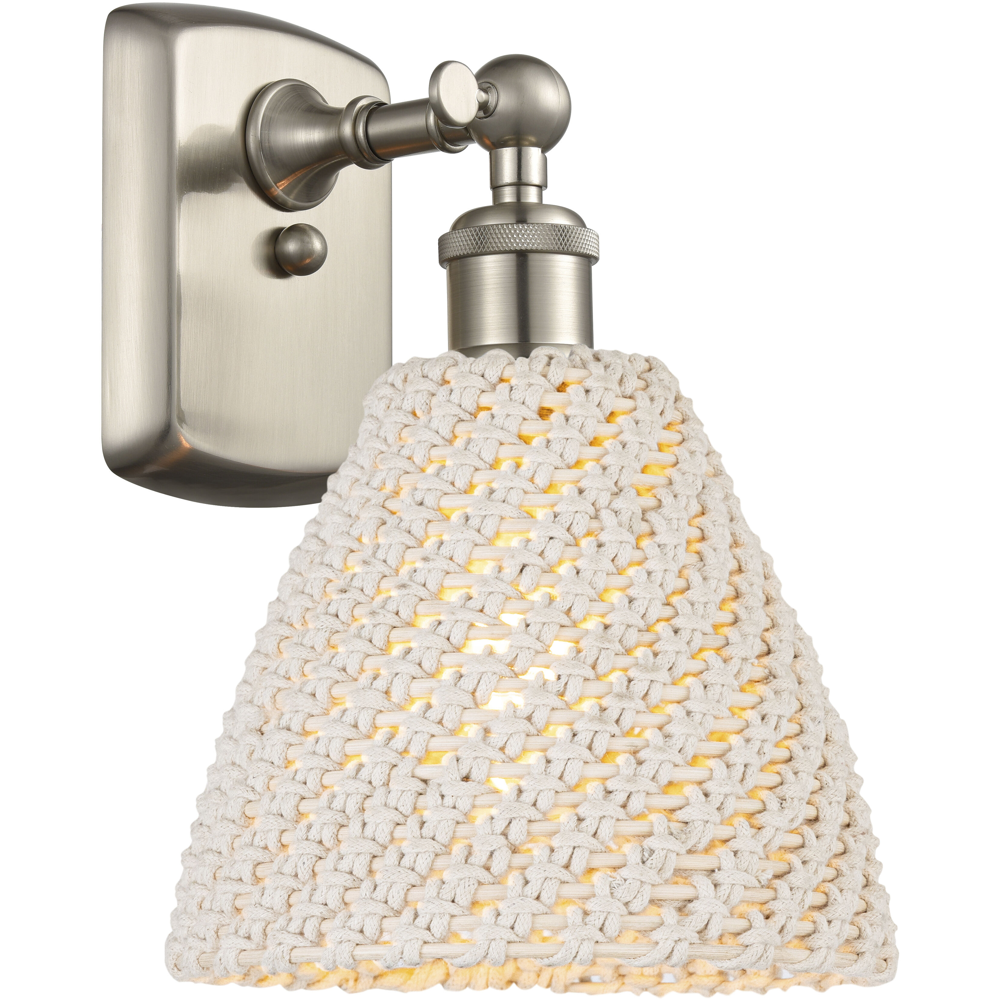 Ballston Bristol Natural 1 Light 7.50 inch Wall Sconce