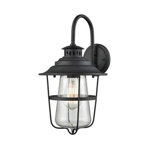 Mifflinburg 1 Light 15 inch Textured Matte Black Outdoor Wall Sconce