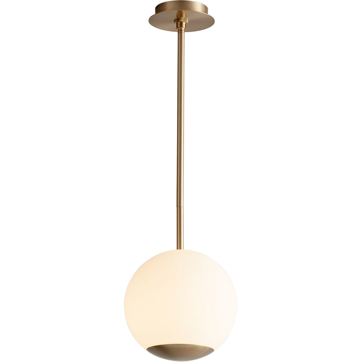Terra LED 10 inch Aged Brass Pendant Ceiling Light
