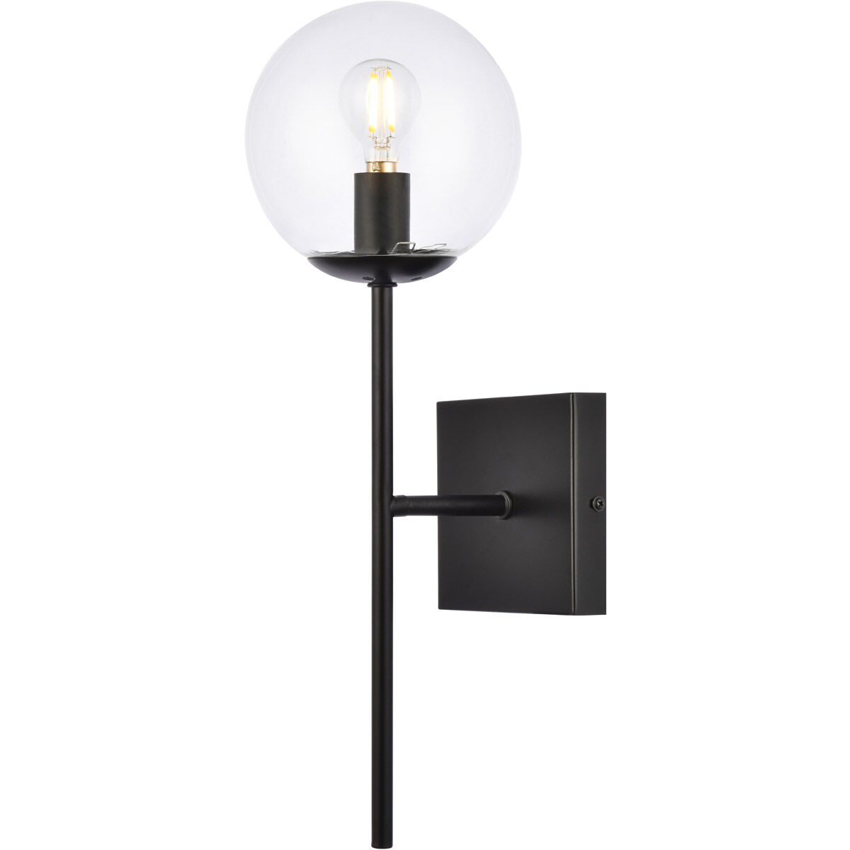 Neri 1 Light 7 inch Black Bath Sconce Wall Light