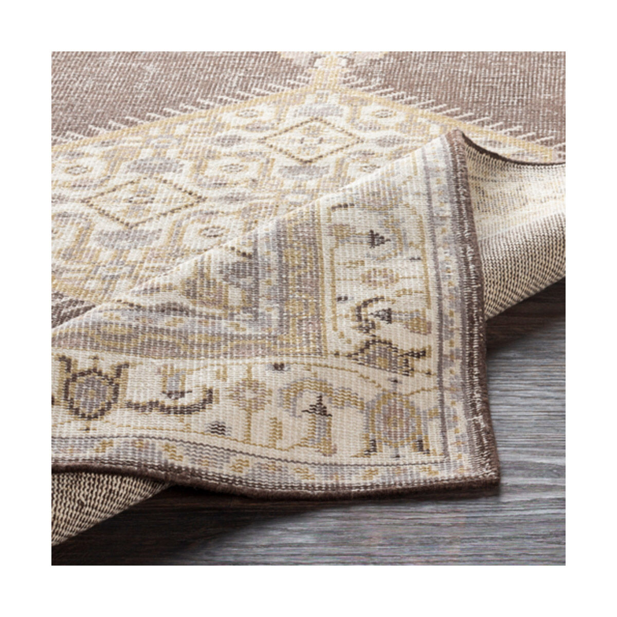 Zahra 102 X 66 inch Camel/Light Gray/Medium Gray/Dark Brown/Ivory Rugs, Wool