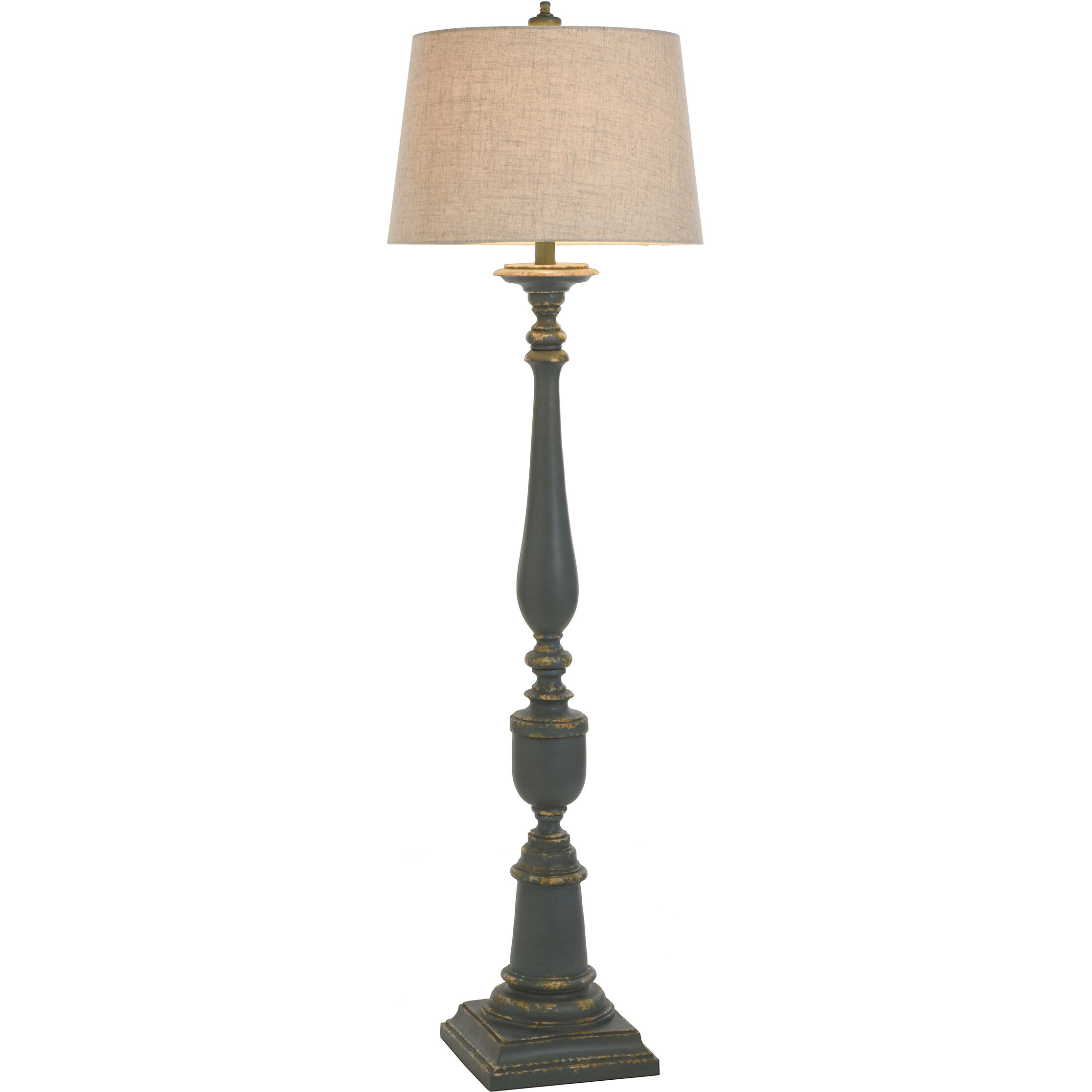 Bourgault 64 inch 150.00 watt Sage and Heathered Oatmeal Floor Lamp Portable Light