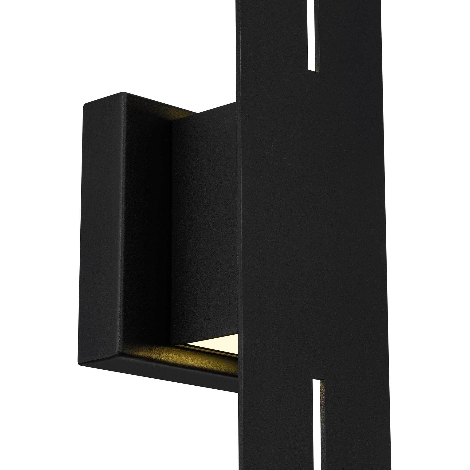 Slot LED 24 inch Sand Black Outdoor Wall Sconce