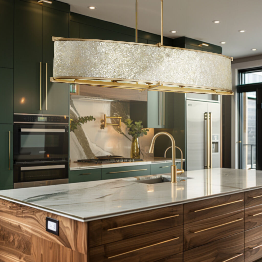 Sommers Bend 5 Light 48 inch Fawn Gold Island Chandelier Ceiling Light