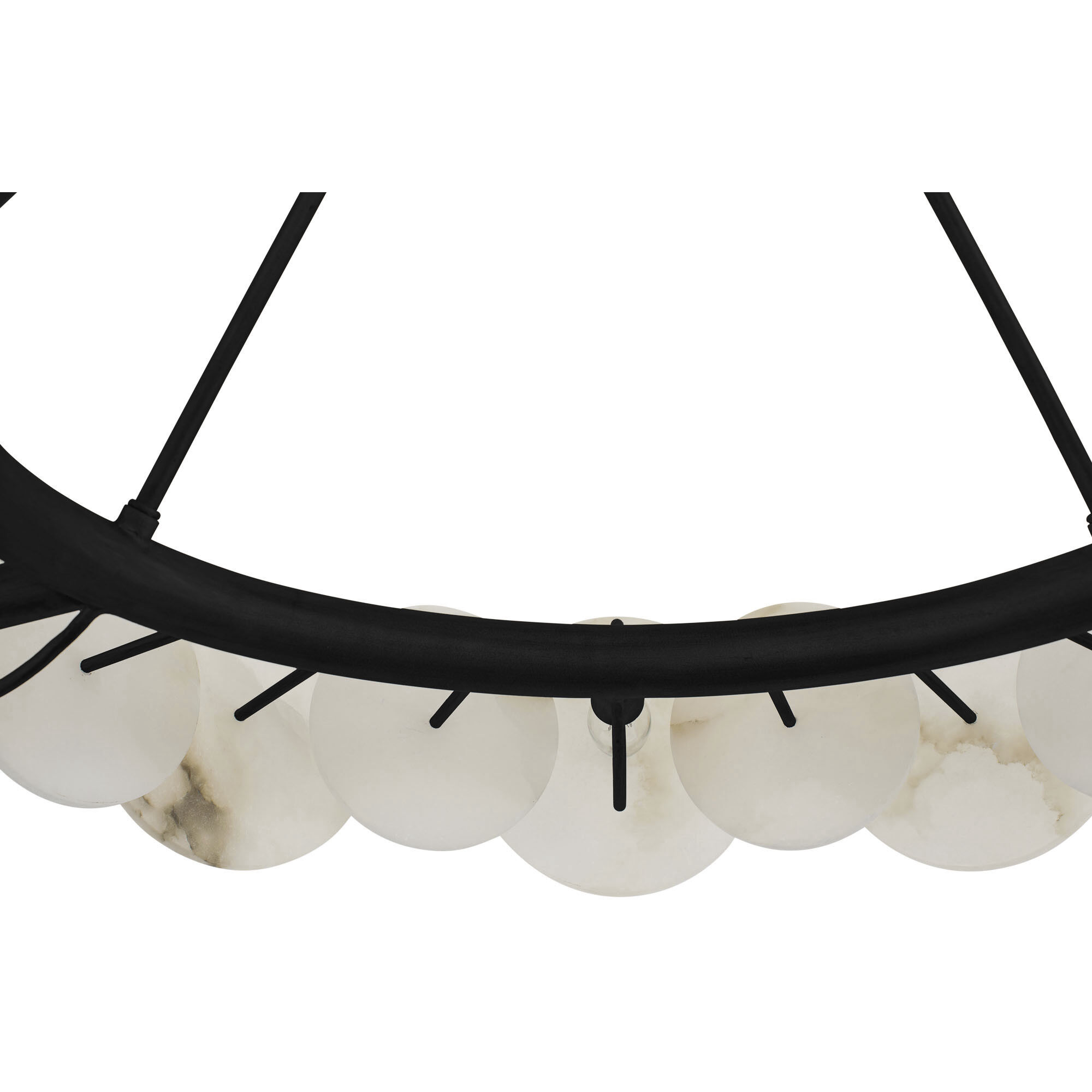 Cosmos 6 Light 30 inch Matte Black Chandelier Ceiling Light, Smithsonian Collaboration