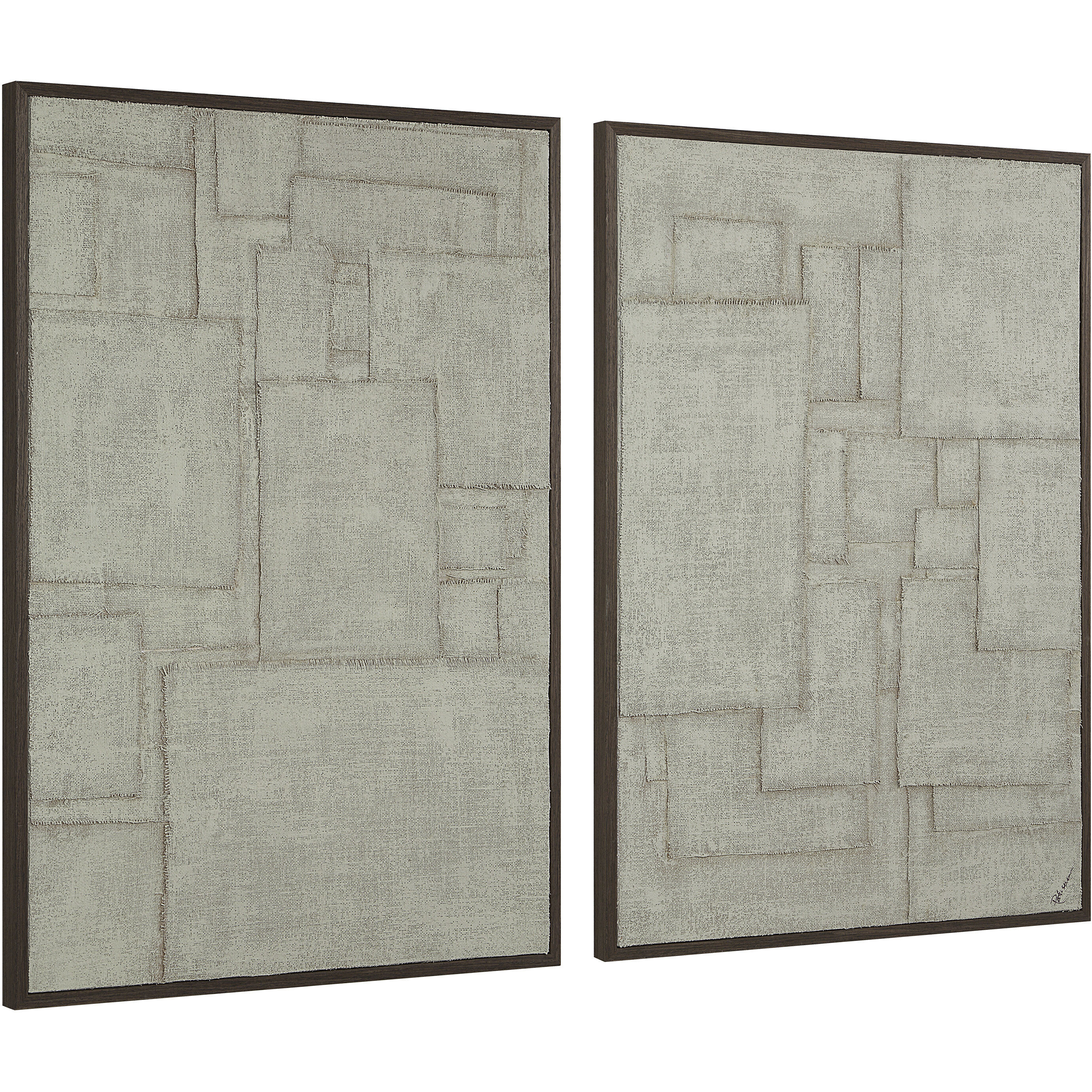 Caramelo Sand Beige Wall Art, Set of 2