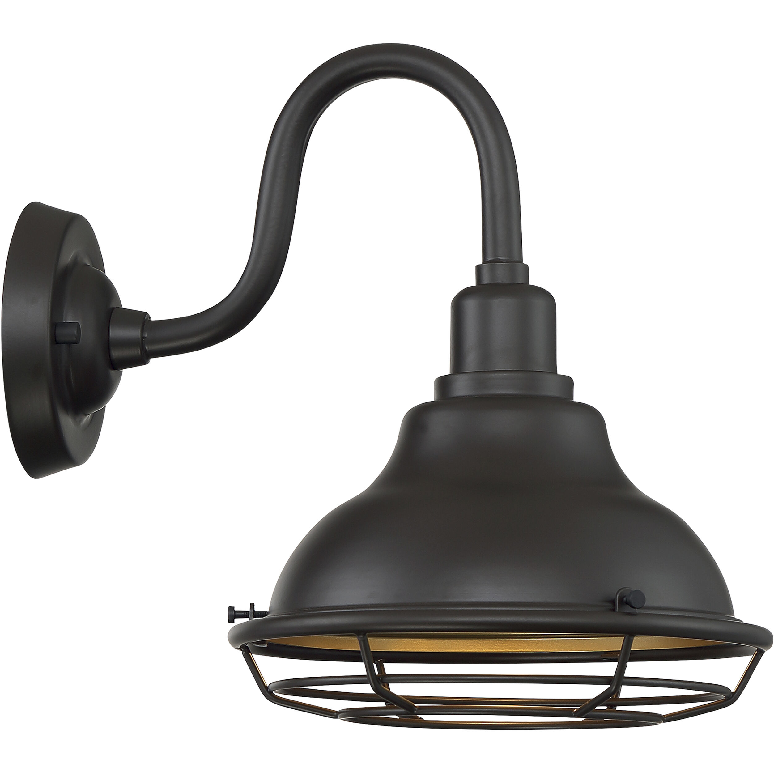 Newbridge 1 Light 12 inch Dark Bronze and Gold Outdoor Wall Fixture