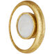 Muluk LED 14 inch Gold Leaf ADA Wall Sconce Wall Light, Marjorie Skouras Collection