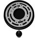 Cicada LED 3 inch Knurled Dark Grey with Black Pendant Ceiling Light