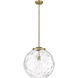 Ballston Athens Water Glass 1 Light 16 inch Antique Brass Pendant Ceiling Light