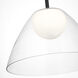 Drew & Jonathan Suma 1 Light 16 inch Midnight Black Pendant Ceiling Light, Medium