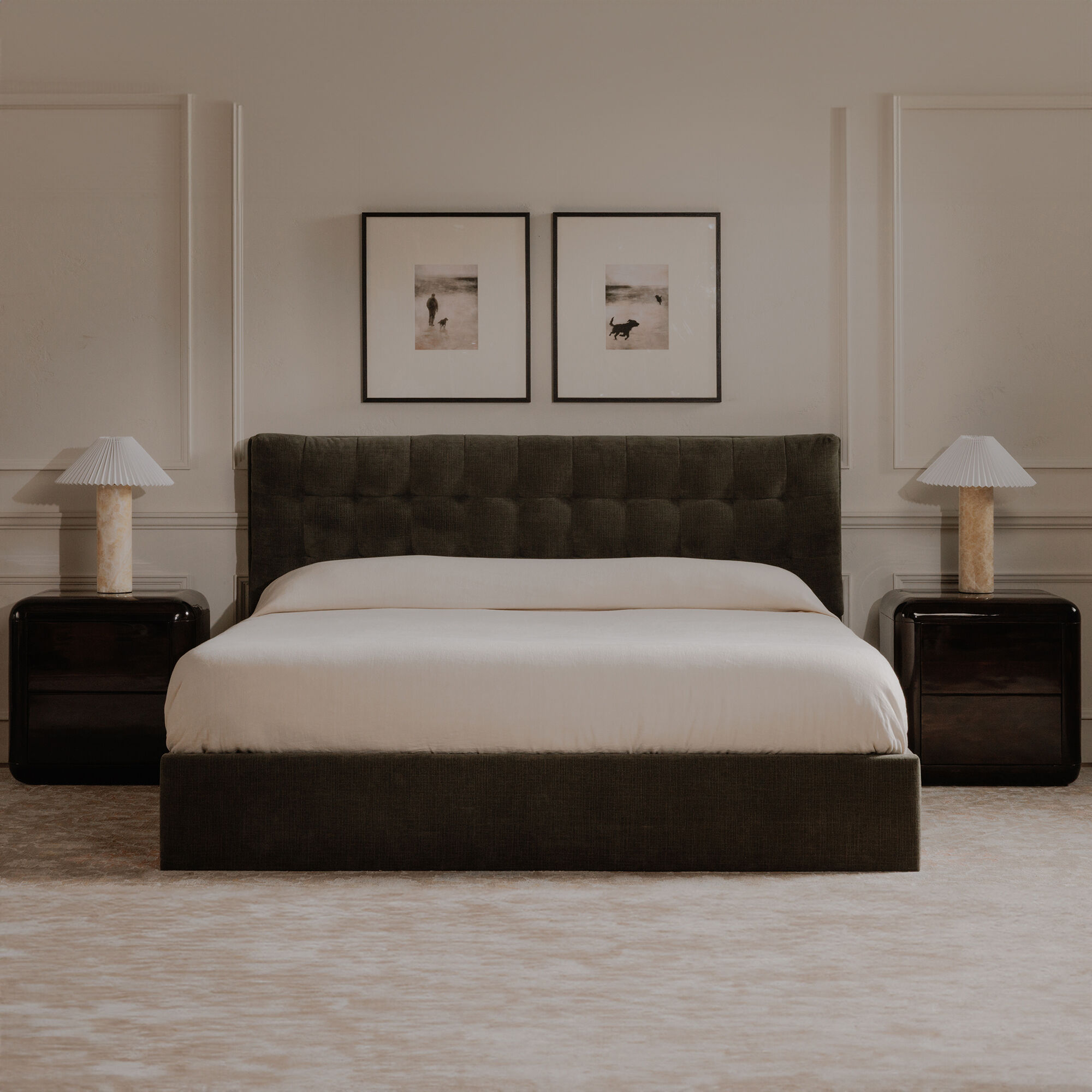 Sebastion Green Storage Bed, King