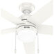 Bardot 52 inch Fresh White with Fresh White/Light Oak Blades Ceiling Fan