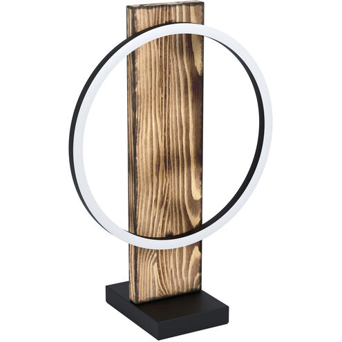 Boyal 16.77 inch 12.00 watt Brushed Pine Wood Table Lamp Portable Light