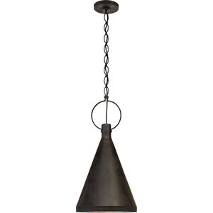 Suzanne Kasler Limoges 1 Light 13.5 inch Natural Rust Tall Pendant Ceiling Light in Aged Iron, Medium