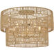 Bungalow Heaven 5 Light 26 inch Soft Brass Flush Mount Ceiling Light