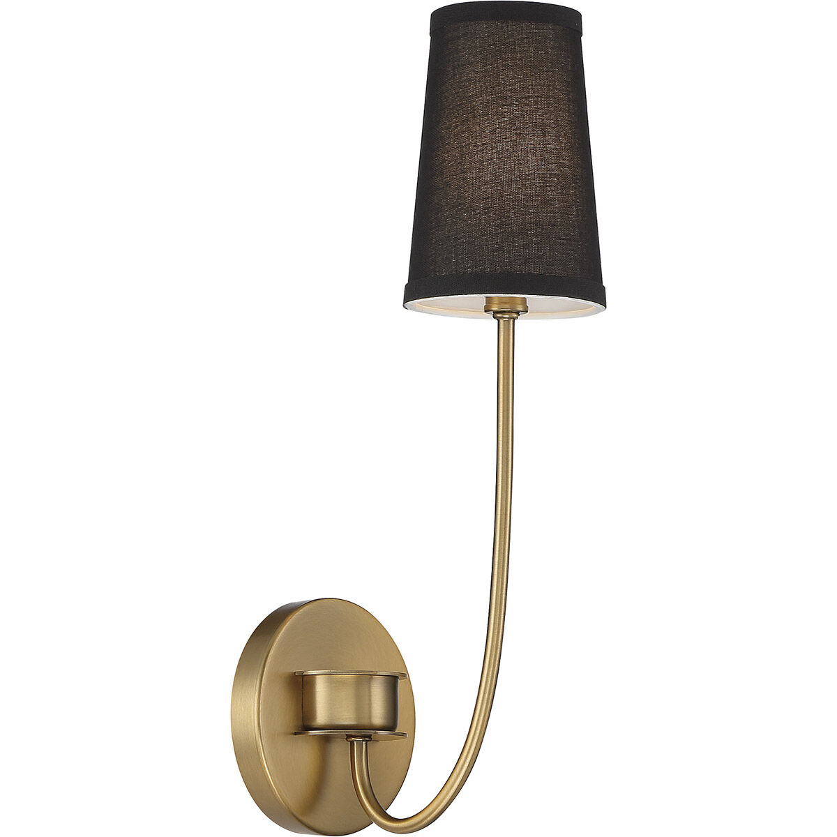 Mid-Century Modern 1 Light 5.13 inch Natural Brass Wall Sconce Wall Light