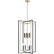 Noelle 8 Light 20 inch Matte Black/Modern Gold Indoor Pendant Ceiling Light