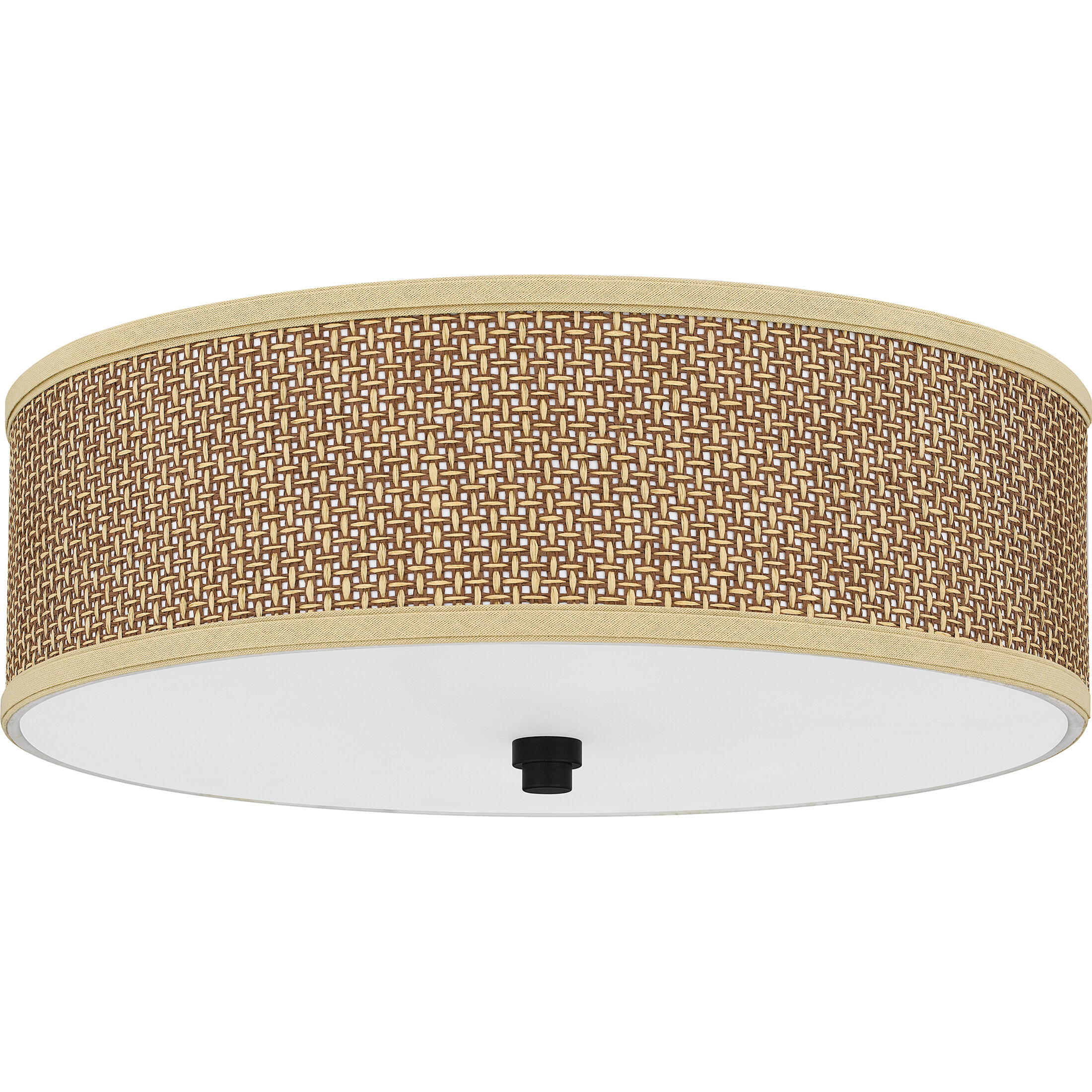 Quoizel ZE1617K Zen 3 Light 17 inch Mystic Black Flush Mount