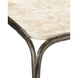 Crema 20.5 X 18 inch Natural and Bronze Side Table