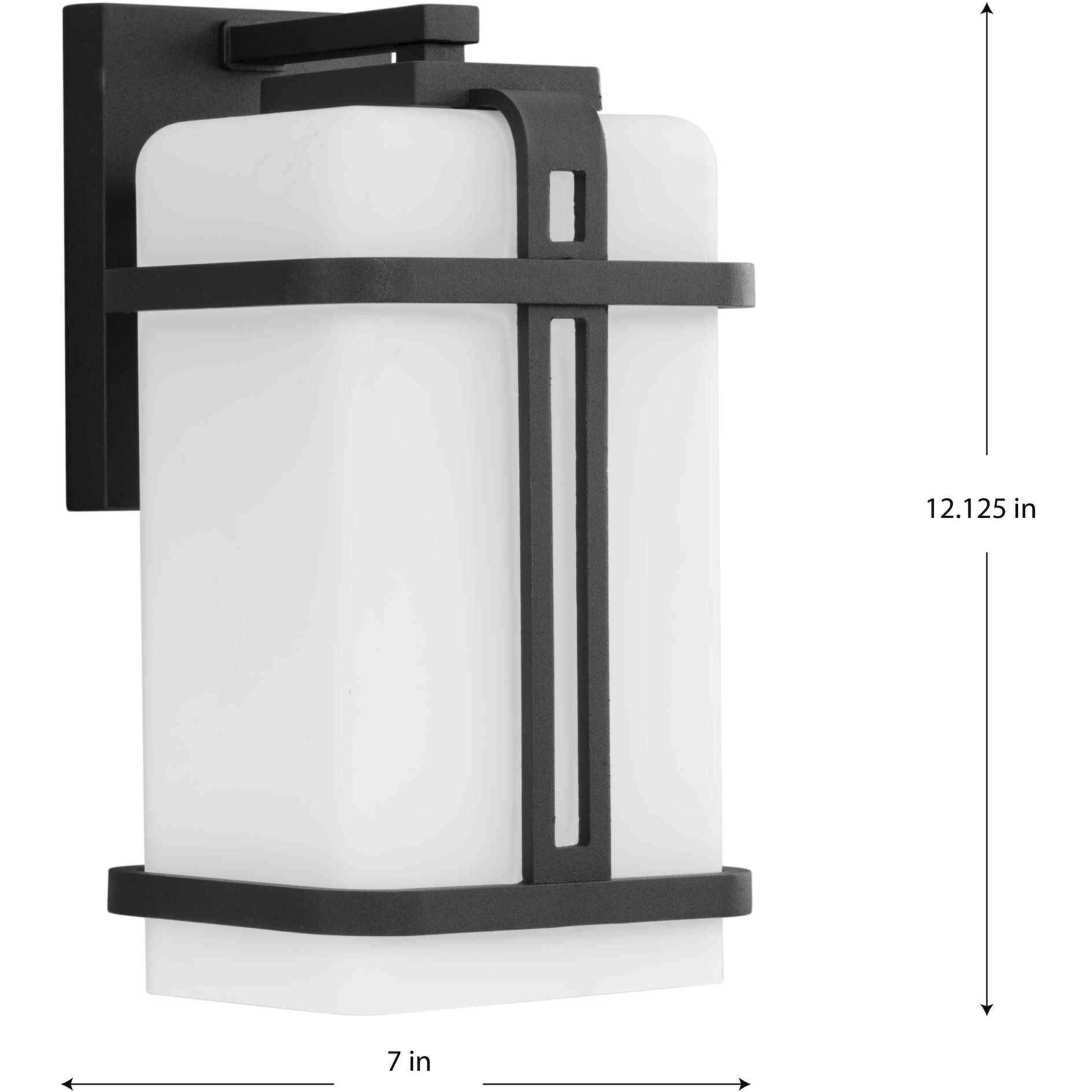 Ellery 1 Light 12.13 inch Black Outdoor Wall Lantern