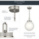 Andorra 1 Light Polished Nickel Pendant Ceiling Light