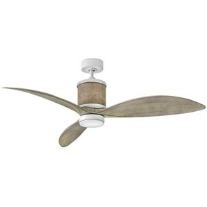 Merrick 60 inch Matte White with Weathered Wood Blades Fan