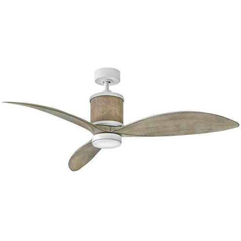 Merrick 60 inch Matte White with Weathered Wood Blades Fan